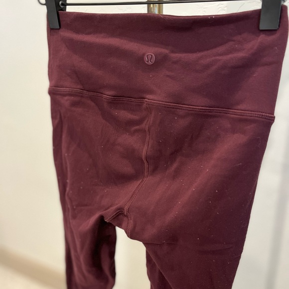 Lululemon Reveal Tight | Size 4 High Rise | Burgundy | Special Edition | Cut Out - Picture 4 of 6